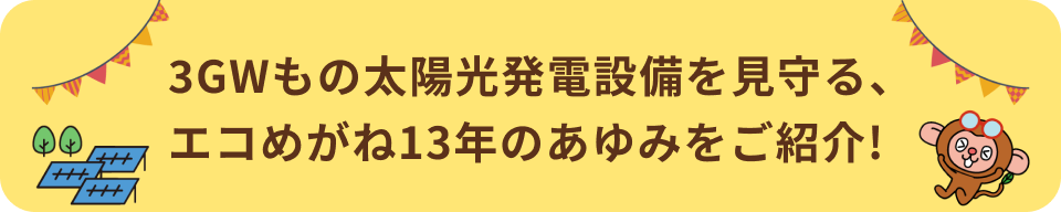 エコめがね13年のあゆみをご紹介